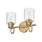Z-Lite Kinsley 2 Light Vanity, Heirloom Gold And Clear Seeded 340-2V-HG - alternate 2